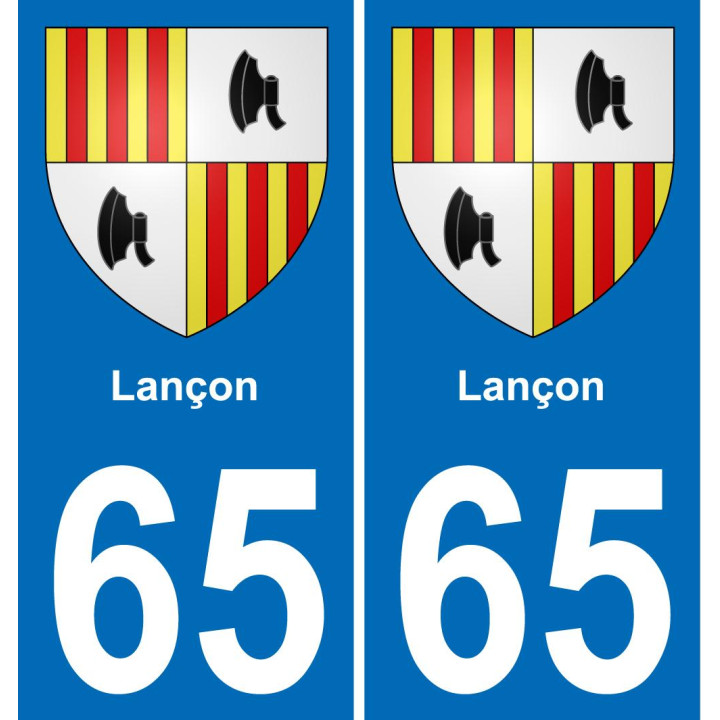 65 Lançon-aufkleber plakette ez stadt