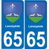 65 Lanespède adesivo piastra di registrazione city