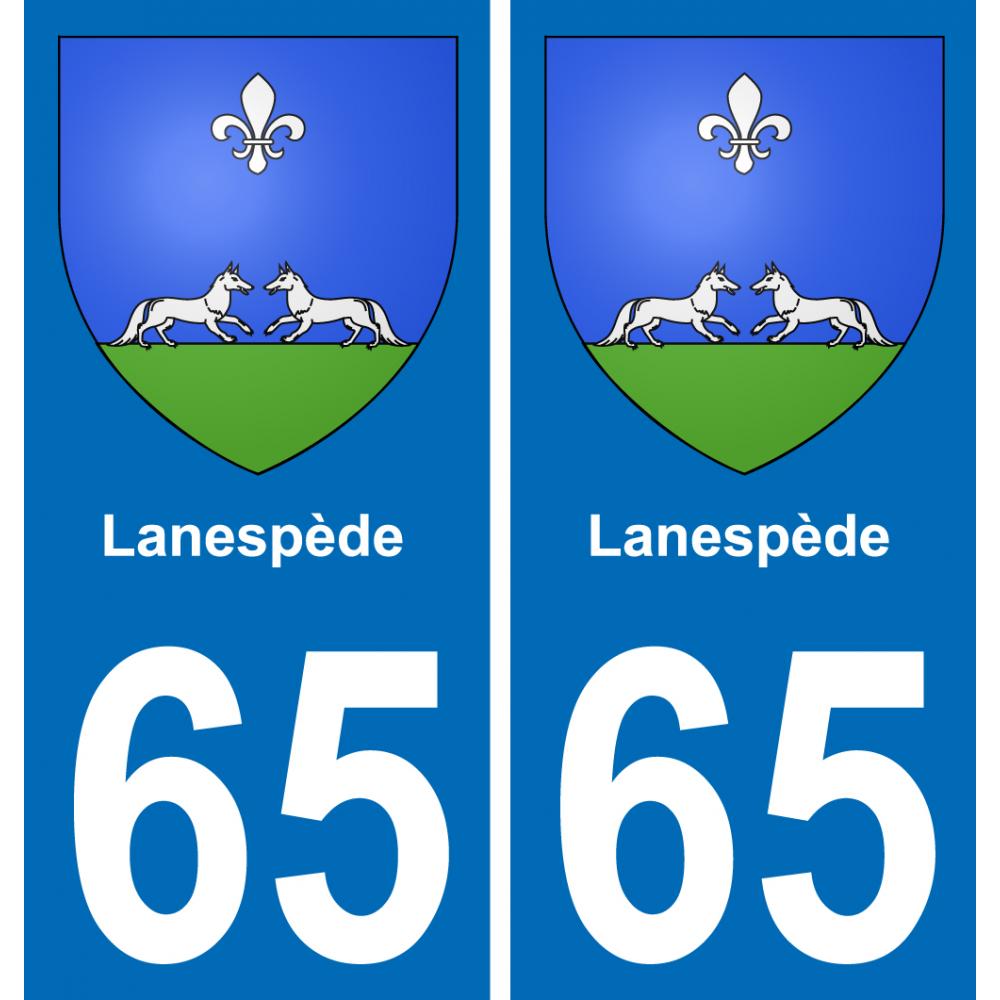 65 Lanespède placa etiqueta de registro de la ciudad