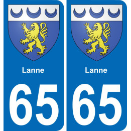 65 Lanne-aufkleber plakette ez stadt