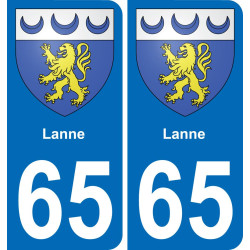 65 Lanne-aufkleber plakette ez stadt