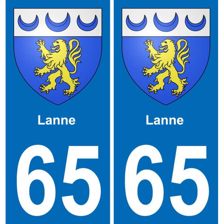 65 Lanne-aufkleber plakette ez stadt