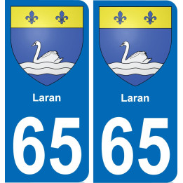 65 Laran placa etiqueta de registro de la ciudad