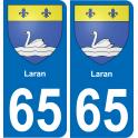65 Pau autocollant sticker plaque immatriculation auto ville