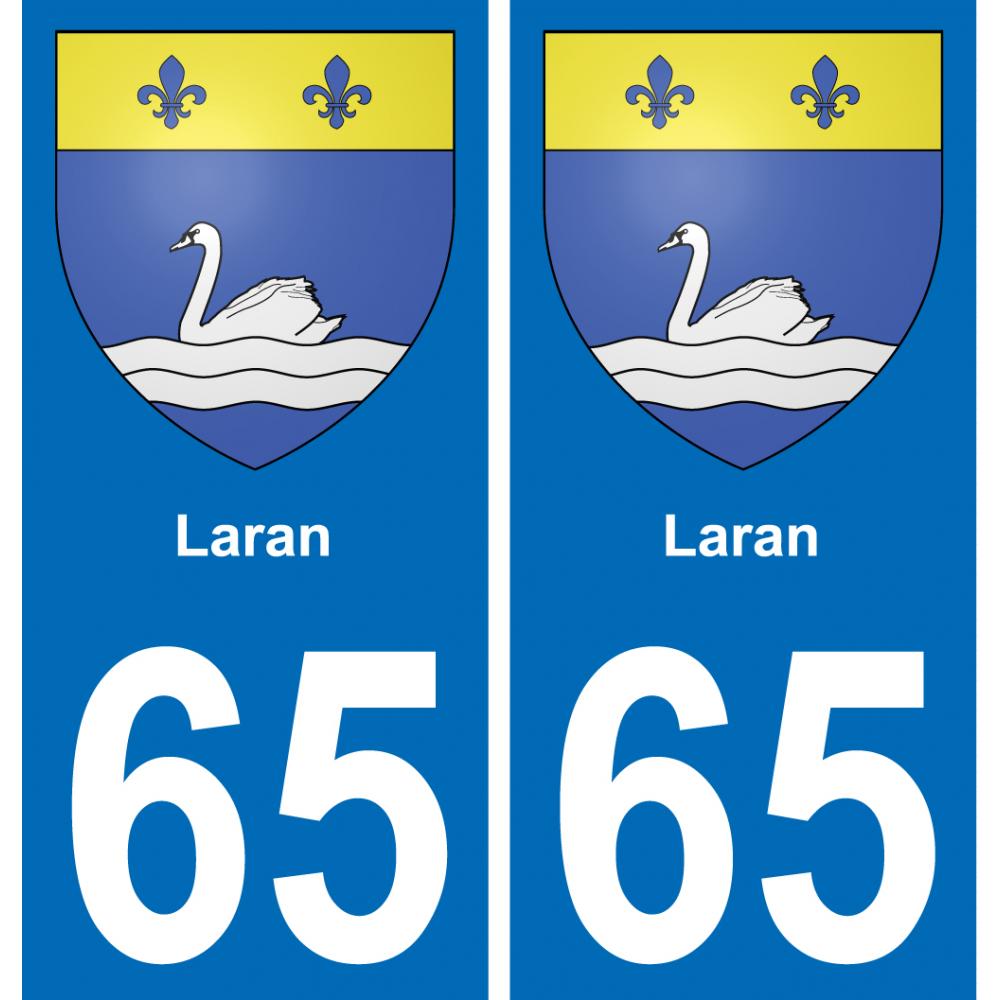 65 Pau autocollant sticker plaque immatriculation auto ville