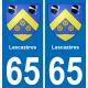 65 Pau autocollant sticker plaque immatriculation auto ville