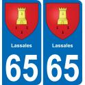 65 Pau autocollant sticker plaque immatriculation auto ville