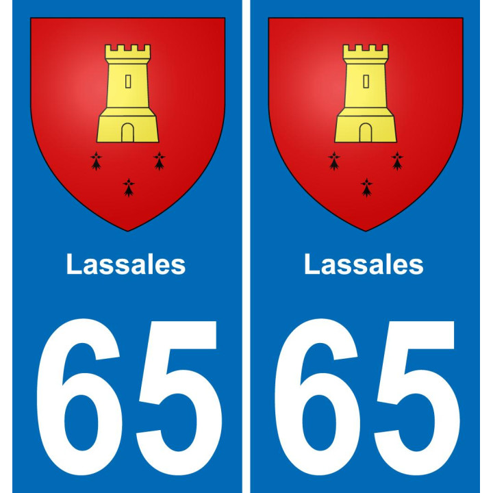 65 Lassales-aufkleber plakette ez stadt