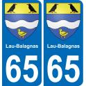65 Pau autocollant sticker plaque immatriculation auto ville