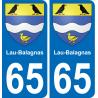 65 Lau-Balagnas adesivo piastra di registrazione city