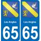 65 Les Angles-aufkleber plakette ez stadt