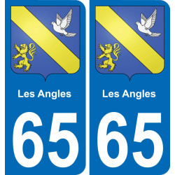 65 Les Angles-aufkleber plakette ez stadt