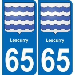 65 Lescurry-aufkleber plakette ez stadt