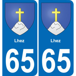 65 Lhez-aufkleber plakette ez stadt