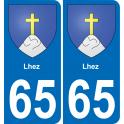 65 Lhez-aufkleber plakette ez stadt