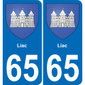 65 Liac-aufkleber plakette ez stadt