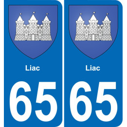 65 Liac-aufkleber plakette ez stadt
