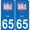 65 Liac-aufkleber plakette ez stadt