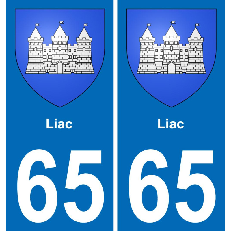 65 Liac-aufkleber plakette ez stadt