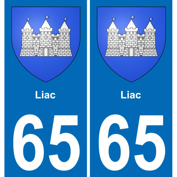 65 Liac-aufkleber plakette ez stadt