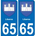 65 Libaros adesivo piastra di registrazione city