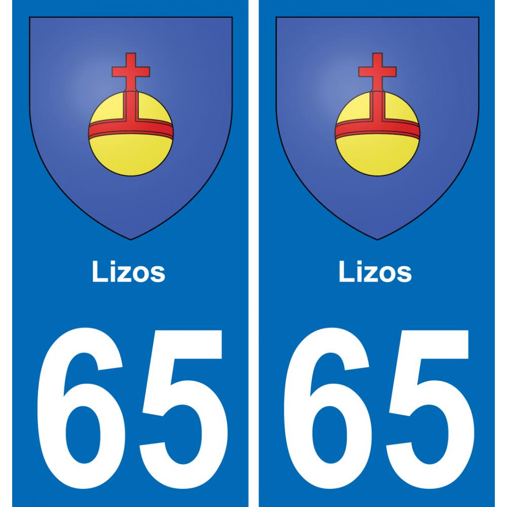 65 Lizos placa etiqueta de registro de la ciudad