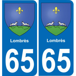 65 Lombrès-aufkleber plakette ez stadt