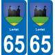 65 Lortet-aufkleber plakette ez stadt