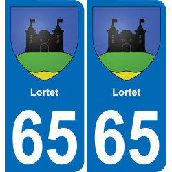65 Lortet-aufkleber plakette ez stadt