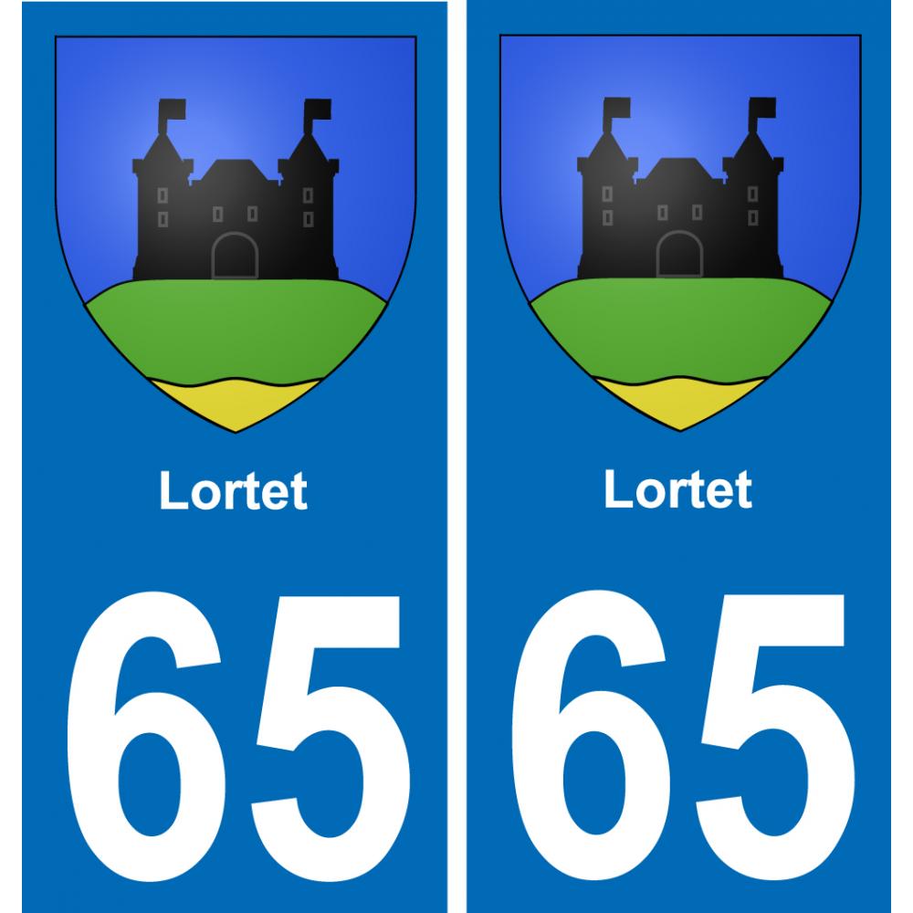 65 Lortet-aufkleber plakette ez stadt