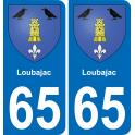 65 Pau autocollant sticker plaque immatriculation auto ville