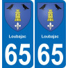 65 Loubajac adesivo piastra di registrazione city