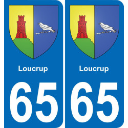 65 Loucrup-aufkleber plakette ez stadt