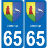 65 Loucrup adesivo piastra di registrazione city