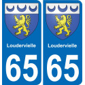 65 Loudervielle sticker plate registration city
