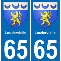 65 Loudervielle adesivo piastra di registrazione city