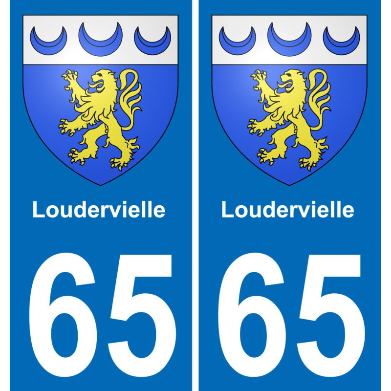 65 Loudervielle-aufkleber plakette ez stadt
