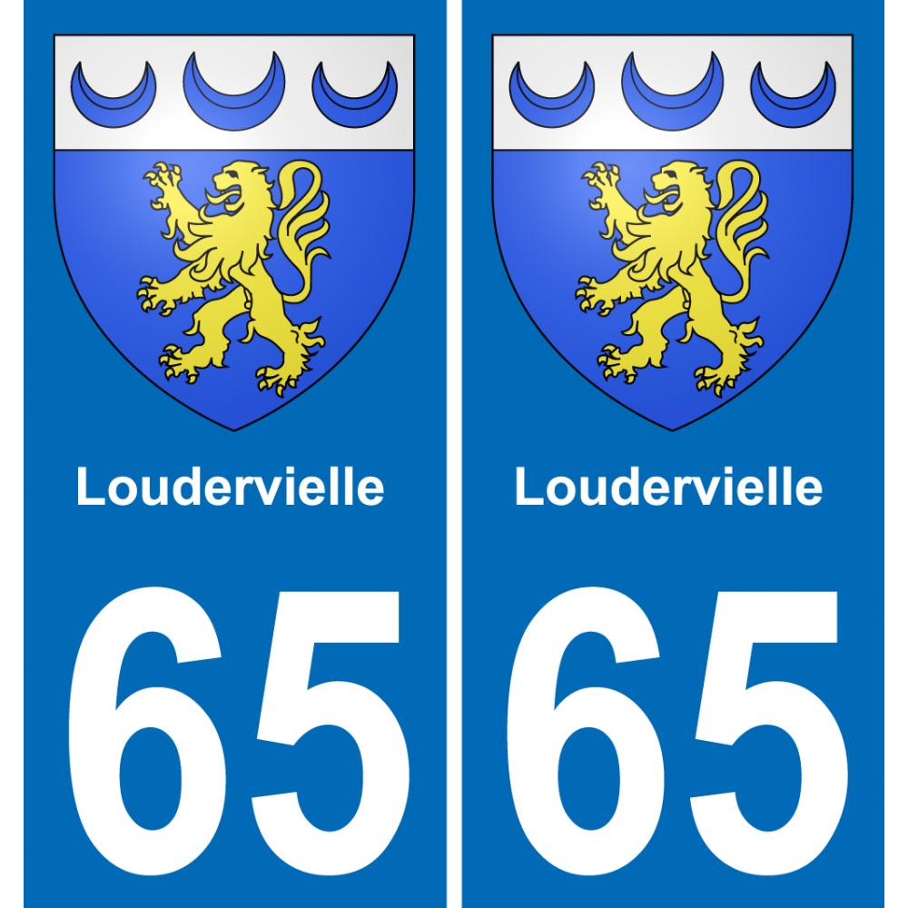65 Loudervielle sticker plate registration city