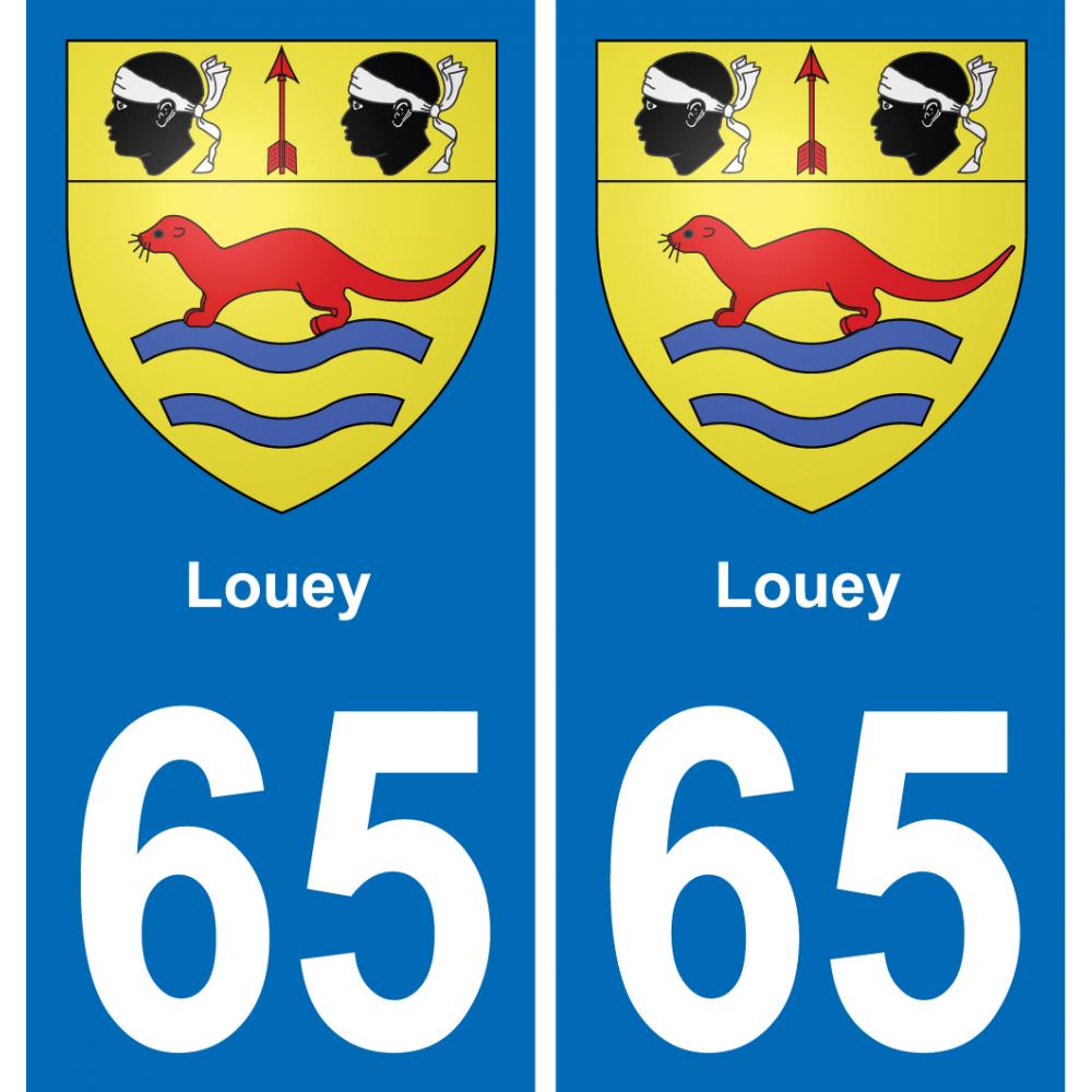 65 Pau autocollant sticker plaque immatriculation auto ville
