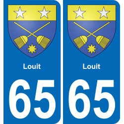 65 Louit-aufkleber plakette ez stadt