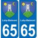65 Pau autocollant sticker plaque immatriculation auto ville