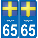 65 Lugagnan-aufkleber plakette ez stadt