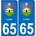 65 Pau autocollant sticker plaque immatriculation auto ville