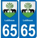 65 Pau autocollant sticker plaque immatriculation auto ville