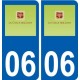 06 La Colle-sur-Loup logo ville sticker autocollant plaque