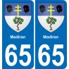 65 Madiran-aufkleber plakette ez stadt