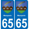 65 Marquerie adesivo piastra di registrazione city
