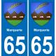 65 Marquerie-aufkleber plakette ez stadt