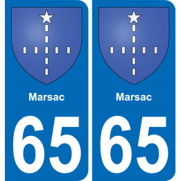 65 Marsac-aufkleber plakette ez stadt