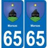 65 Marsas adesivo piastra di registrazione city